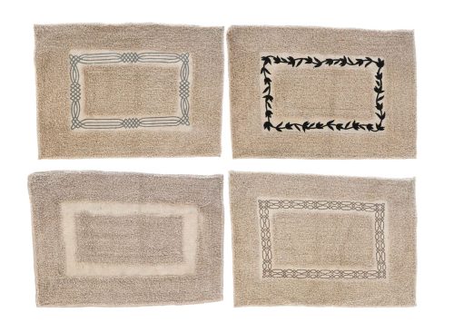 Home Collection Pattern Cotton Bath Mats