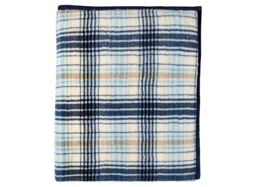 KIRKTON HOUSE 60" x 70" Feather Soft Throw - Blue Plaid