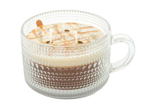 KIRKTON HOUSE Glass Coffee Cup Shape Candle - Caramel Macchiato
