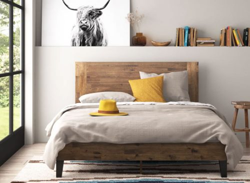 Kira Solid Wood Platform Bed Frame