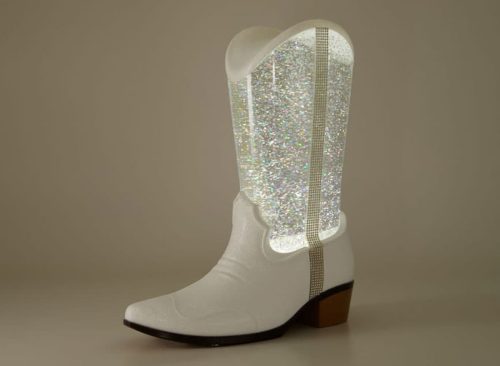 LED Sparkling Boot Glitter Globe