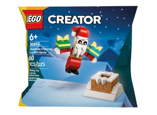 LEGO 60 Piece Holiday Building Blocks - Chimney Fun with Santa