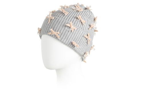 LELE SADOUGHI Bow Embellished Beanie