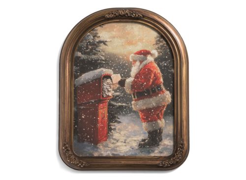 MARMONT HILL INC 16x20 Santa Put Gift Arch Wall Art