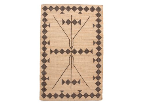 MOMENI 5x8 Hand Woven Jute And Wool Blend Area Rug