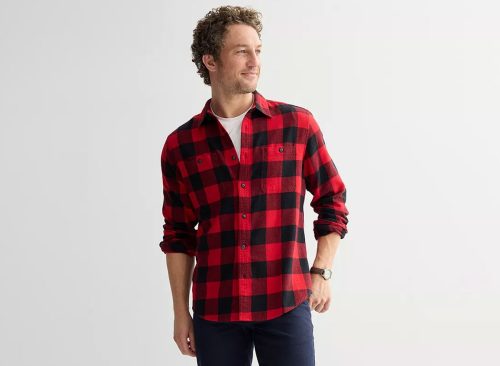 Men's Sonoma Goods For Life® Supersoft Flannel Button-Down Shirt