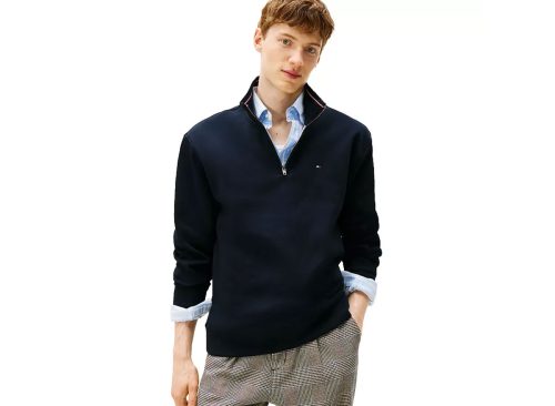 Men's Tommy Hilfiger Logo Quarter-Zip Top