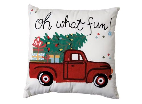 Merry Moments Truck Holiday Decorative Pillow