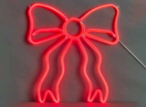 Neon Red Bow LED Electric Sign Wall Decor