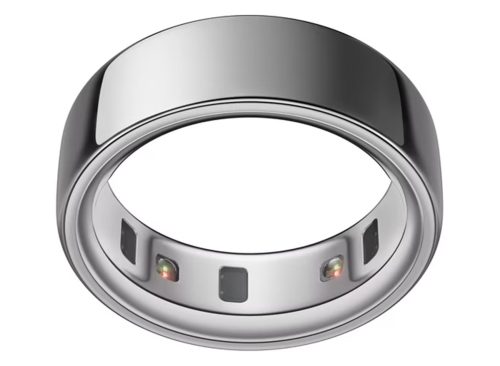 Oura Ring 4, Silver, Size 4, Smart Wearable, Sleep, Fitness & Heart Rate Tracker, 8-Day Battery