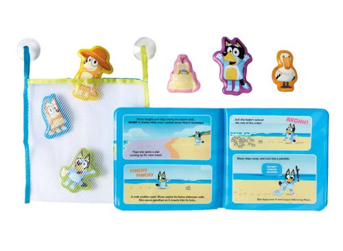 Phidal Waterproof Bath Time Book & Play Set - Bluey