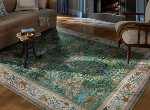 Rifle Paper Co. x Loloi Canopy Sage / Blush Area Rug