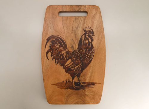 Rooster Wood Cutting Board