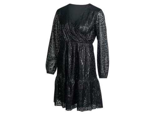 Serra Ladies Metallic Dress - Black, S