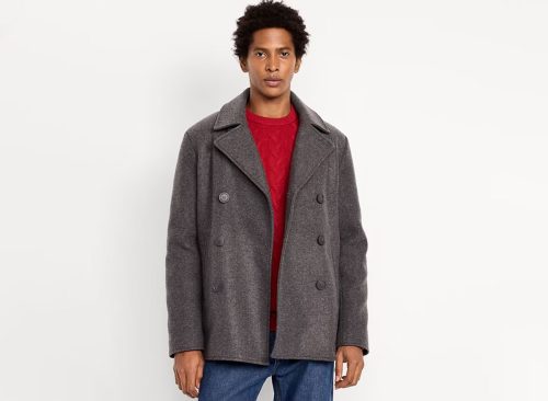 Slim Fit Double Breasted Peacoat