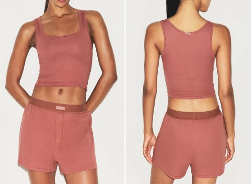 Stretch Cotton Rib Tank SKIMS