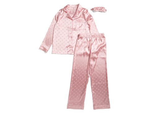 TAHARI Hearts Coat Front Pajama Set