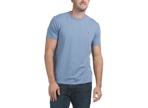 TOMMY HILFIGER Crew Neck Stretch Short Sleeve Tee