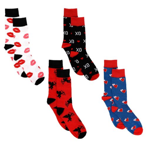 Valentine's Day-Themed Crew Length Socks For Men