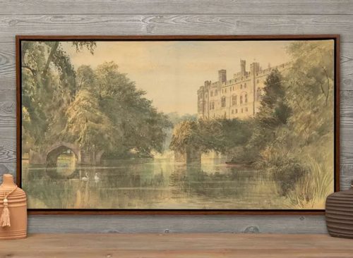 Vintage Castle Canvas Wall Decor