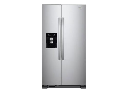Whirlpool 24.6-cu ft Standard-Depth 36-in Wide Side-by-Side Refrigerator with Ice Maker ,Water and Ice Dispenser