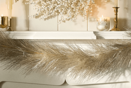 gold glitter garland