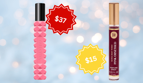 Valentino perfume Donna Born in Roma and Bath and Body Works Scent Pink Obsessed