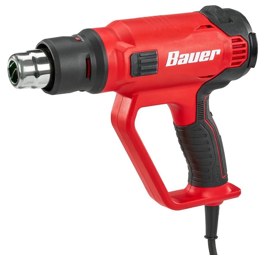 BAUER 1600 Watt, 12 Amp, 14-Temperature Dual-Speed Heat Gun