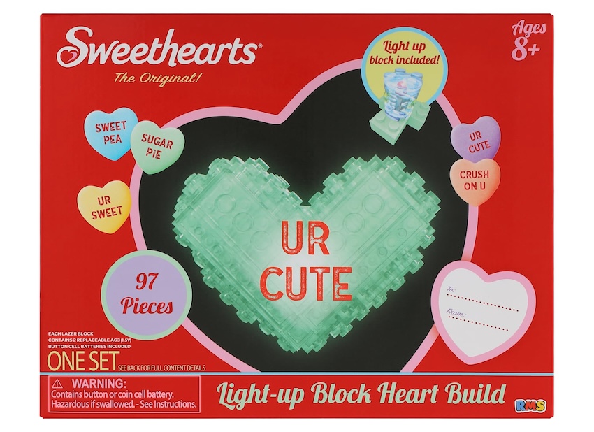 Sweethearts Light-Up Block Heart Build Set 