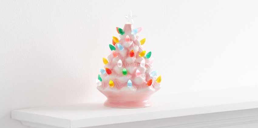 Retro Ceramic Light Up Tree