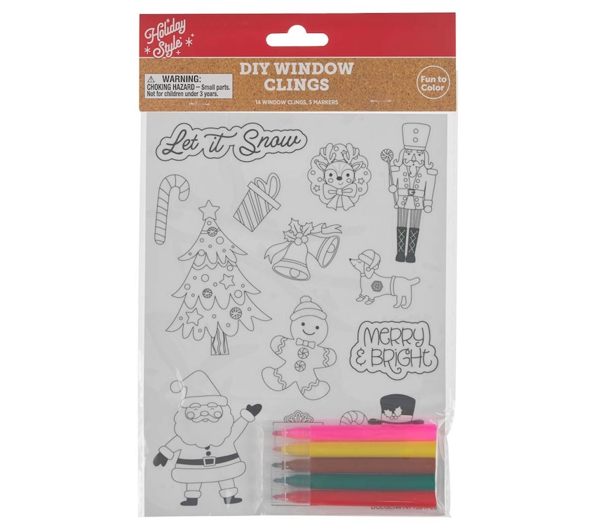 Holiday Style DIY Window Clings