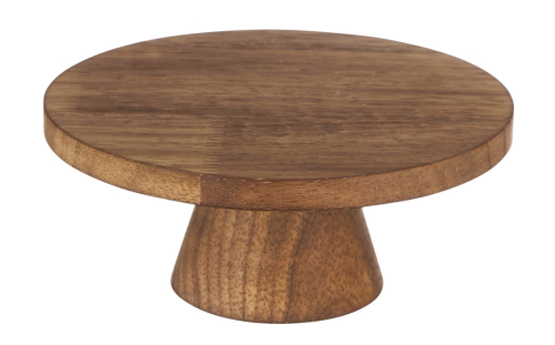 wooden cake stand