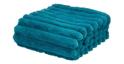 teal fleece blanket