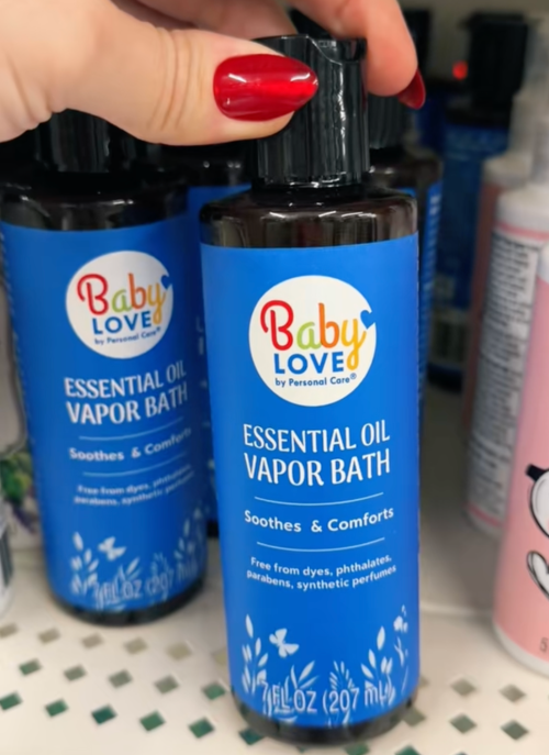 baby essential oil vapor bath