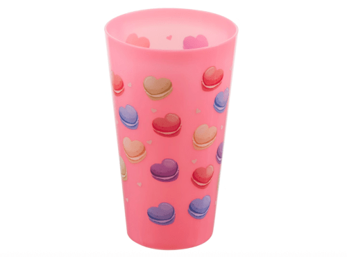 pink valentine's day cup