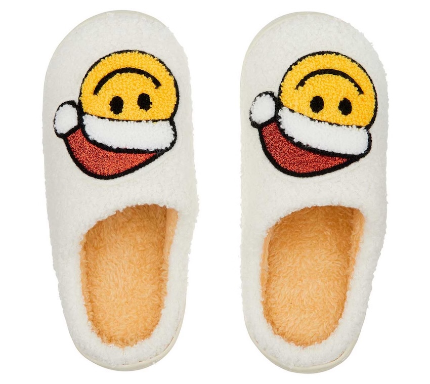 Ladies Holiday Happy Soft Slipper