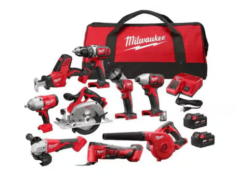 Milwaukee cordless tool combo kit