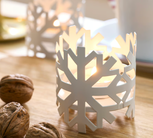 snowflake tealight holder