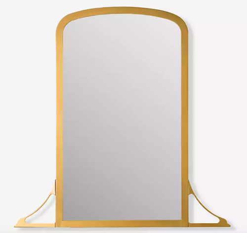 gold arched mirror