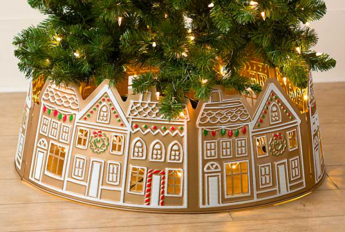 gingerbread Christmas tree collar