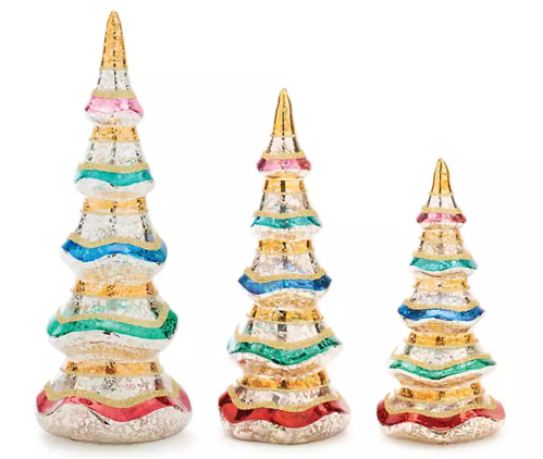 colorful mercury Christmas trees