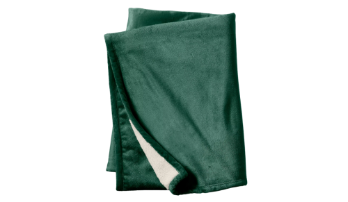 Lands End green sherpa blanket