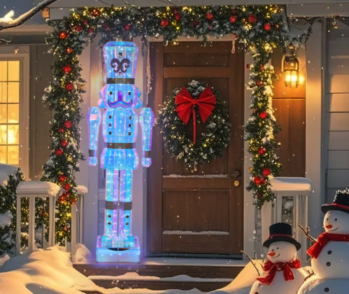 LED nutcracker decoration