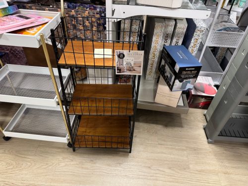 metal and wood storage