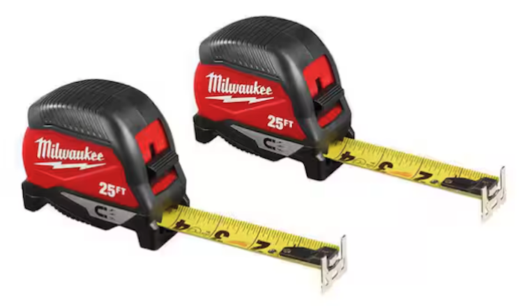 Milwaukee 25 ft. Compact Magnetic Tape Measure