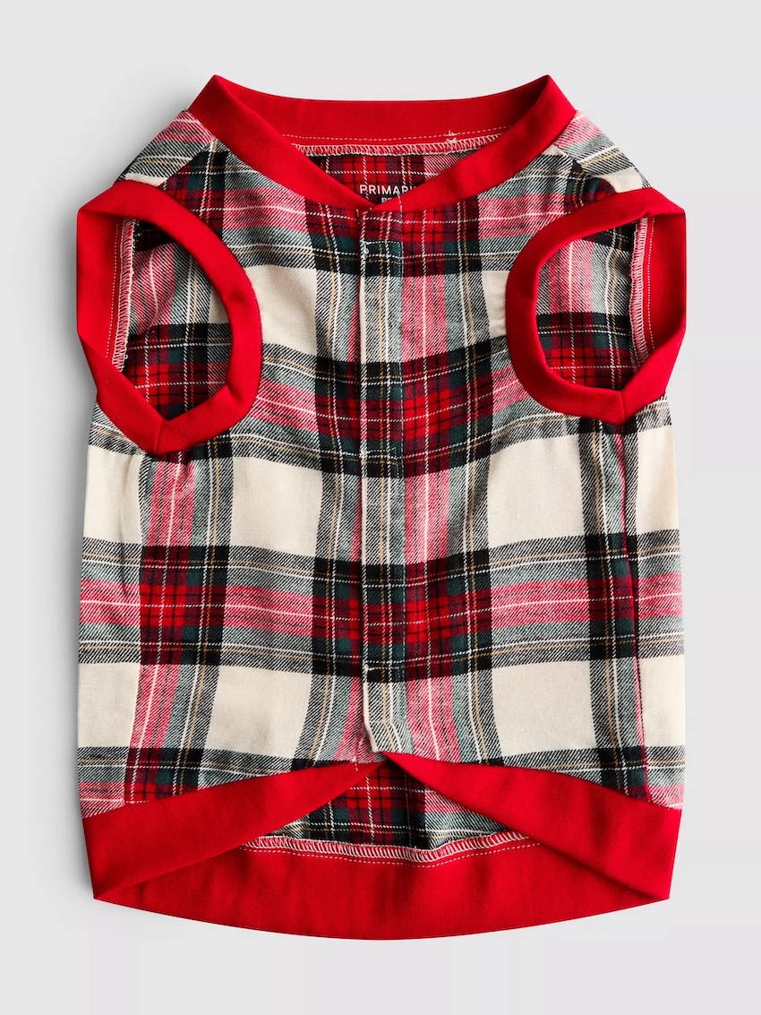 Pet Ivory Check Family Christmas Pajamas