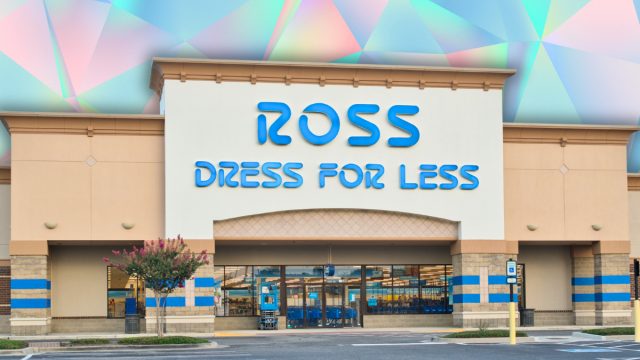 Ross Dress for Less store with a pastel background