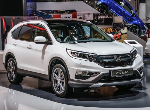 FRANKFURT - SEPT 2015: Honda CR-V presented at IAA International Motor Show on September 20, 2015 in Frankfurt, Germany