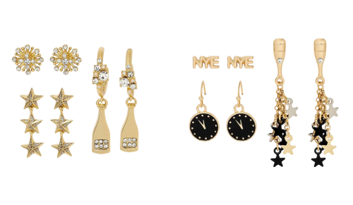 New Year's Eve earring sets