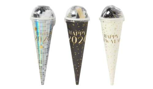 New Year's Eve confetti poppers